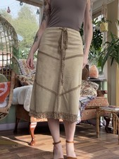 Vintage Y2K Wildleder Rock