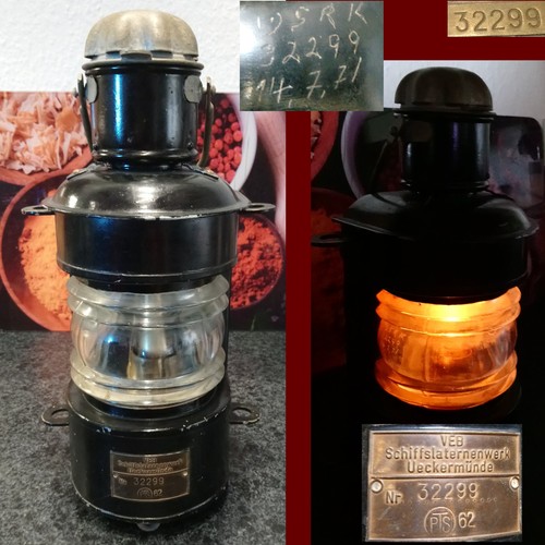 öl lampe schiffslaterne veb - Öl,