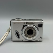 SONY CYBERSHOT DSC-W7 Silber Digitalkamera Carl Zeiss 7.2 MP GUT - GETESTET