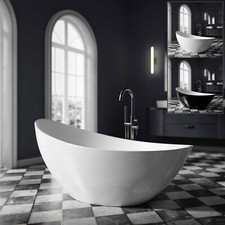 Freistehende Badewanne Wanne Acryl Standbadewanne Acrylwanne 180 cm VICE 2.0