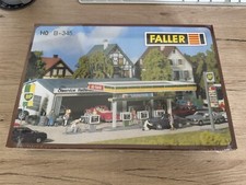 Faller B-345 H0 Tankstelle mit Service Gebäude in OVP Unbenutzt