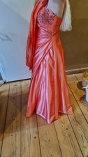 Kleid Satin Lang Gr.46