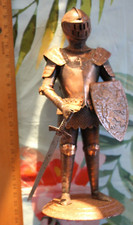 Ritter metall blech mittelalter standmodell sammlerobject deko HG