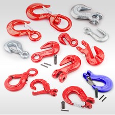 Lasthaken Haken mit Öse Wirbelhaken Ösenlasthaken Kettenhaken Gabelkopfhaken GK8