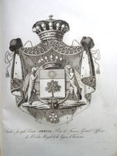 SELTENE GRAVUR HERALDISCHES