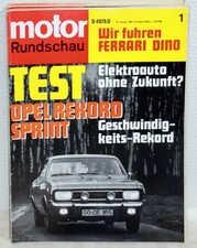 motor RUNDSCHAU Nr.1/1969 - Opel Rekord Sprint