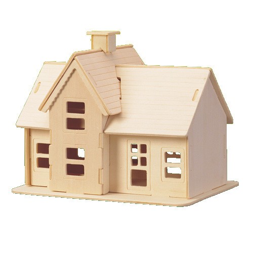 Bahnhof typ 3d - 3d, holzbausatz