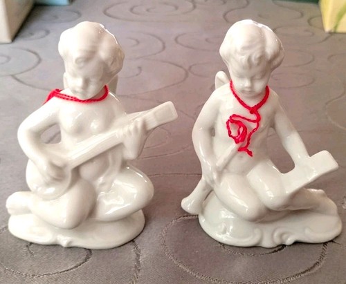 Porzellanfigur engel 2er set - engel,