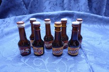 8 leere Schnapsflaschen Kleiner Klopfer 20ml zum basteln / befüllen gut braun