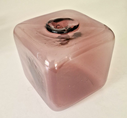 Vintage glaskubus skulptur - -,
