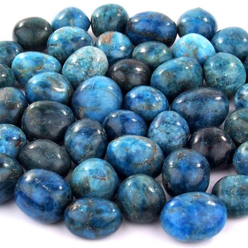 Handpolierte apatit blau - handpolierte,