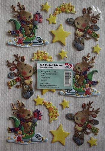 Relief sticker niedliche - 3-d, relief-sticker