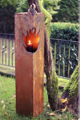 Säule feuer flamme - &,