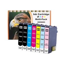 7 kompatible Tintenpatronen für Epson Stylus Photo P50 RX560 RX685 RX585 RX595