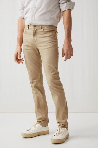 Men arket jeans beige - beige, cotton