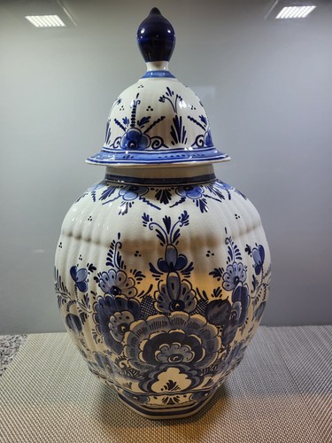 Delft deckelvase vase cm - delft,