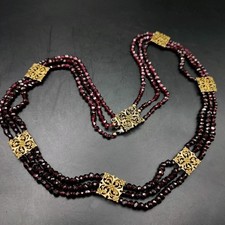 Granat Collier Kette Antik
