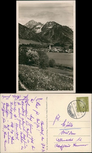 Ansichtskarte oberstdorf - ansichtskarte,