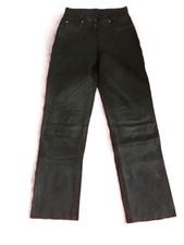 Motorradhose Lederhose Damen Gr. 38 Polo schwarz -  Echtes Leder