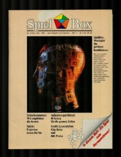 Spielbox Zeitschrift  Erstausgabe Nr. 4 Okt.-Dez. 1981 mit Spiel Quadriga Rar 