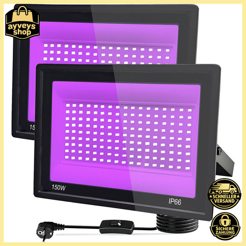 Led schwarzlicht strahler 150w - schwarzlicht,