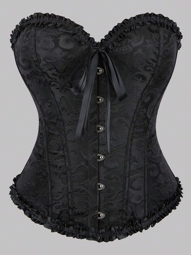 Vintage bustier mit jacquard - bustier,