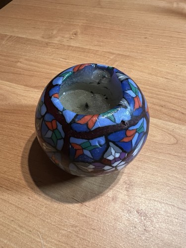 Vintage kugelkerze mosaikstil - vintage,