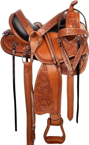 Western leder endurance sattel - leder,