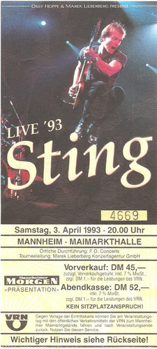 Sting live concert - in,