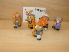 MAINZELMÄNNCHEN WERBEFIGUREN MUSIKKAPELLE ZDF 1977 - 5 FIGUREN   4 - 6 CM GROß