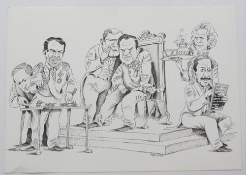 Orig zeichnung karikatur von - karikatur,