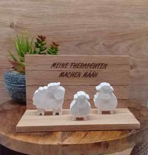 Schafdeko aus Raysin auf Holz