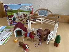 SCHLEICH Horse Club 42458 Hannahs Gastpferde Appaloosa-Stute Fohlen Hund OVP+BA