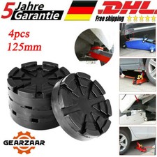 4X GUMMITELLER 125mm Universal GUMMIAUFLAGE NUSSBAUM HEBEBÜHNE SATZ RUNDE