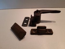 1 Fensterfeststeller/Fensterriegel mit Gegenstück - Dethleffs - Oldtimer 