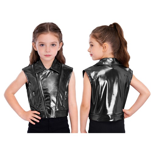 Kinder weste metallisch jacke - weste,