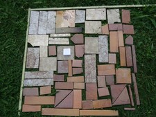 9,3 kg Fliesen Scherben zum Basteln - Fliesenbruch Kacheln Mosaik - Brauntöne 2