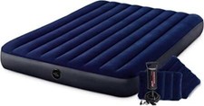 Intex Dura-Beam Aufblasbare Luftmatratze mit Pumpe 152x203x25cm Blau neu