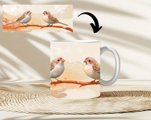 Kaffeetasse zebrafinken vogel - kaffeetasse,