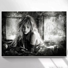EROTIK AKT FRAU LEINWAND BILD