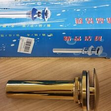 Waschbecken Ablaufgarnitur farbe Gold, Design Schaftventil 1 1/4" 