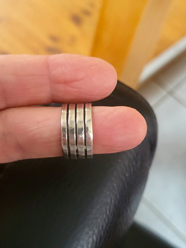 925er silber bandring - silber,
