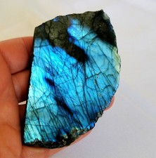 Labradorit Anschliff, Edelstein - Kugel - 85 * 54 mm - Jumbo