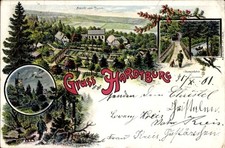 Litho Haardtburg Stotzheim Euskirchen, Toreinfahrt, Ruine, Jäger - 11106410