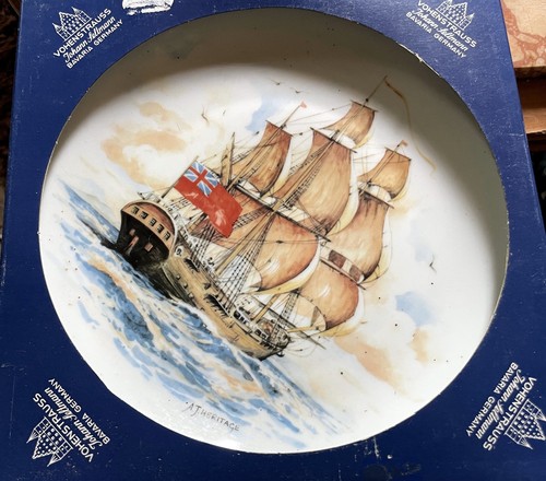 Wand teller segelschiff 24cm - wand,