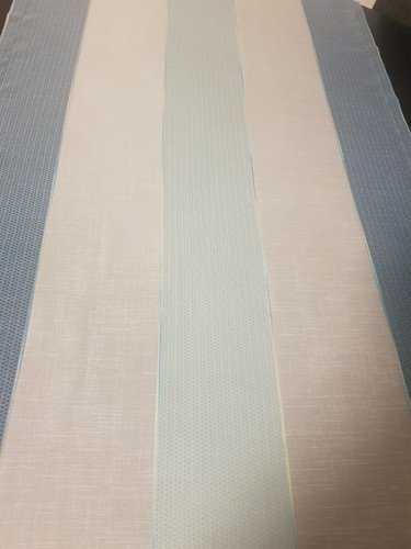 Tischläufer türkis weiß - tischläufer,