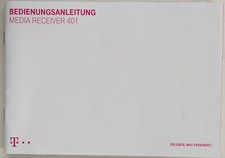 Bedienungsanleitung Telekom Media Receiver 401 Typ B 500GB