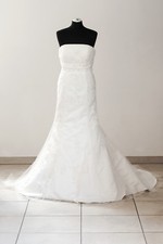 Weise Brautkleid '399542' Tüll Spitze Meerjungfrau creme ivory Gr.38 Fishtail