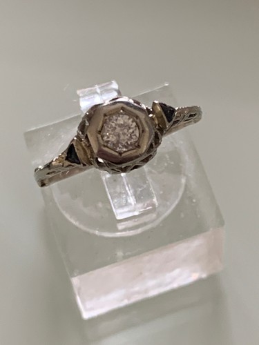 Diamant ring 14kt - ring,