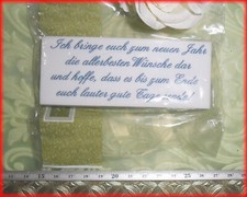 Stempel Wunsch Spruch neues Jahr ca. 10,5 x 4,2 cm  Bastelhelfer